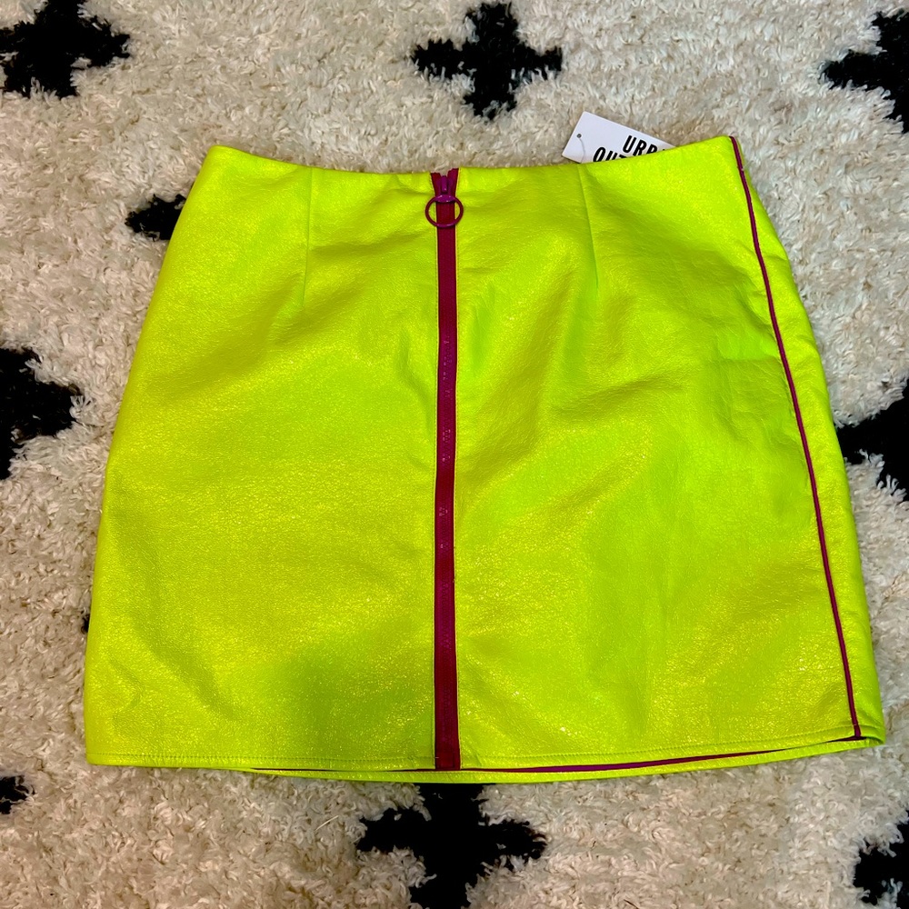 Urban outfittters size medium Neon Yellow and Magenta SKIRT